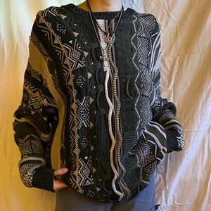 Cotton On oversized XL green knit grandma sweater